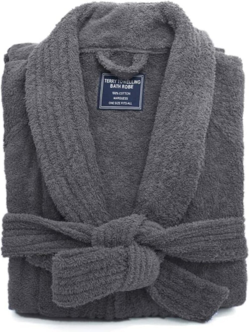 Premium Thick Terry Cloth Men's Bathrobe | Soft Combed Cotton Towel Robe